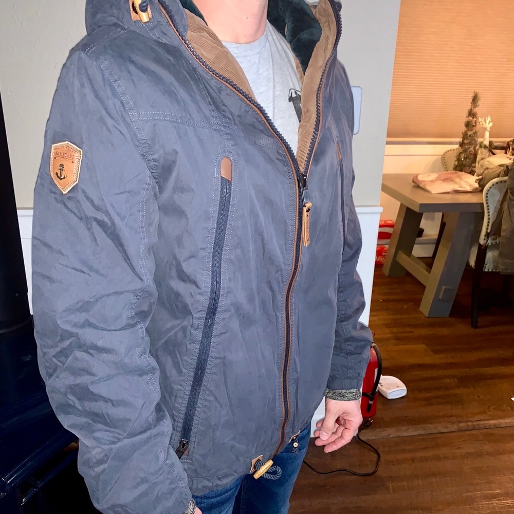 Men’s naketano dark blue winter jacket